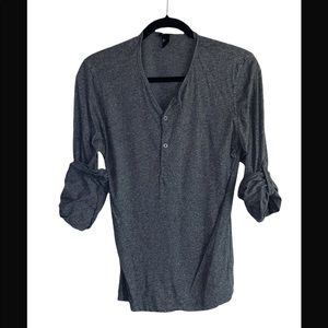 Grey H$M Henley shirt size small